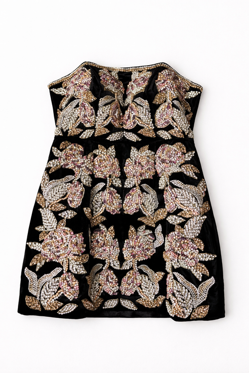 Solene embroidered mini dress