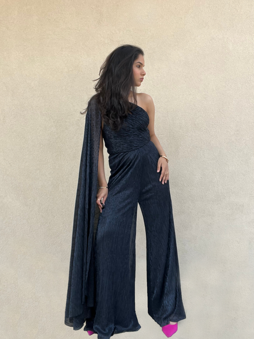 IRIS PLISSÉ JUMPSUIT